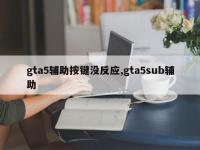 gta5辅助按键没反应,gta5sub辅助
