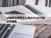 xf辅助在网吧怎么用gta5,gta5线上开辅助