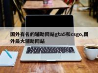 国外有名的辅助网站gta5和csgo,国外最大辅助网站