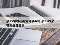 gta5辅助在闲鱼可以买吗,gta5线上辅助器在哪买